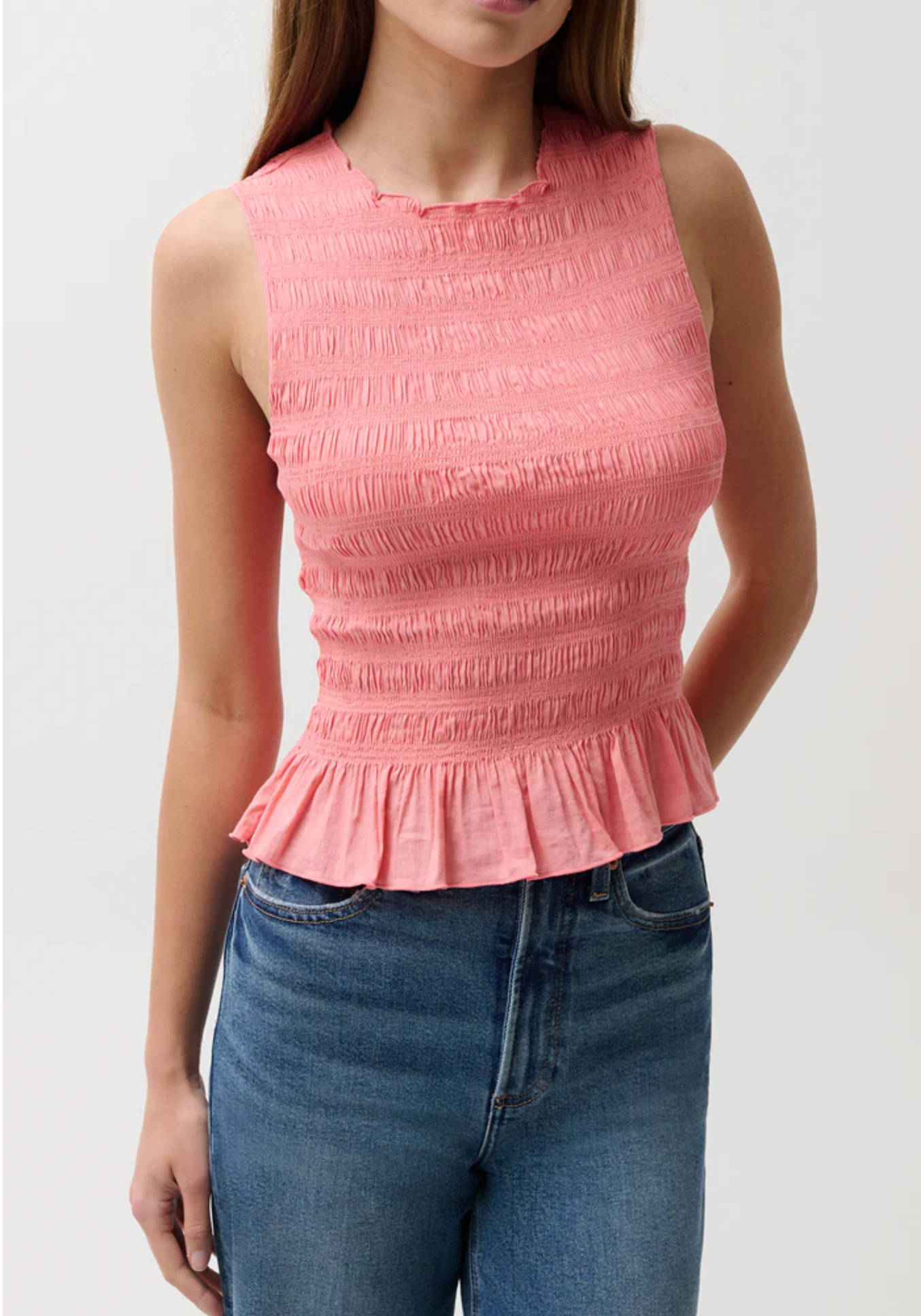 PHOEBE SMOCKED TANK