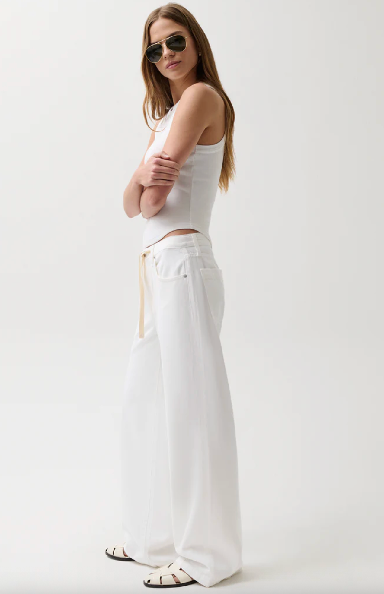 JADYN LOW SLUNG PALAZZO W/DRAWCORD