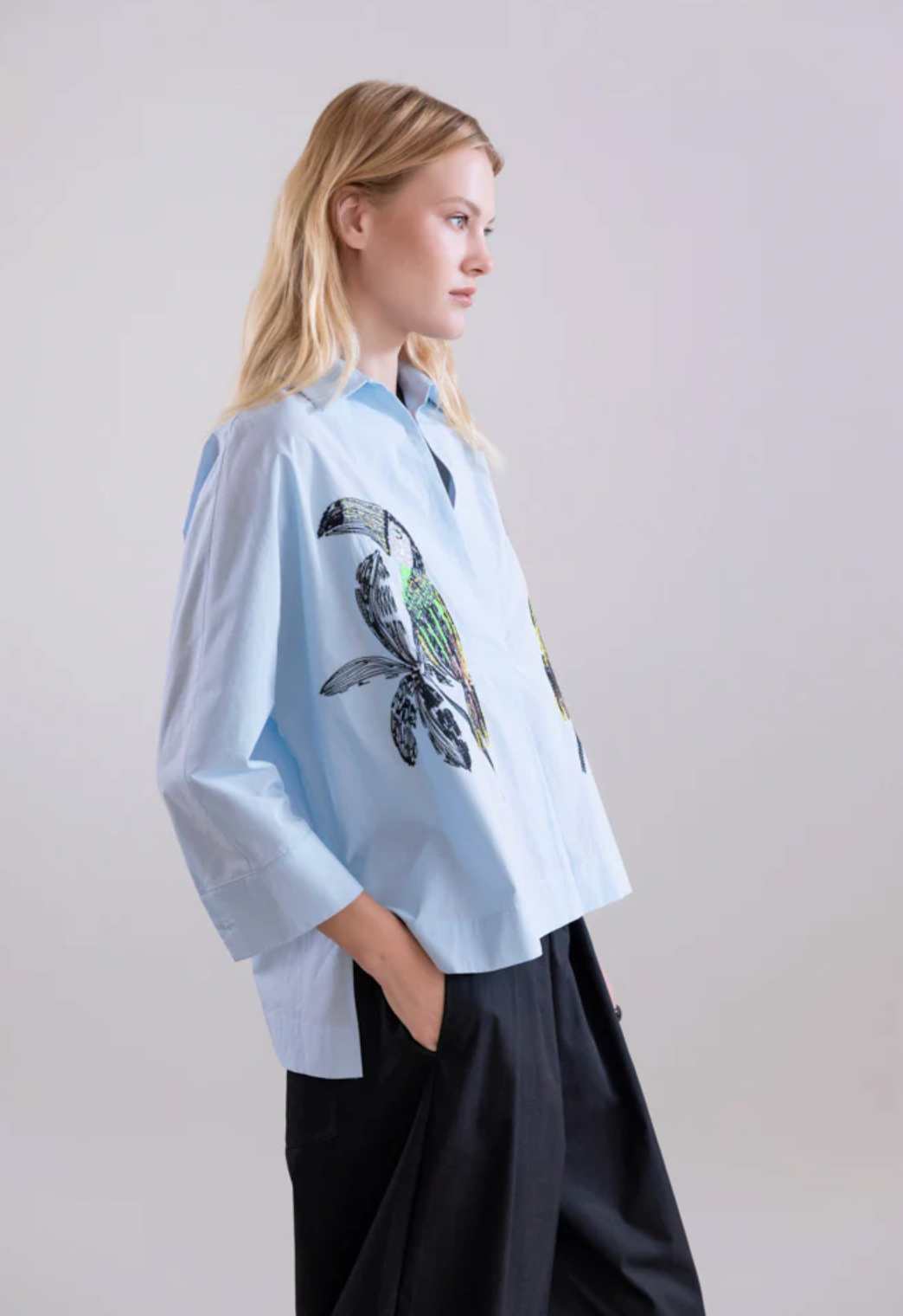 RAGLAN SLEEVE BLOUSE
