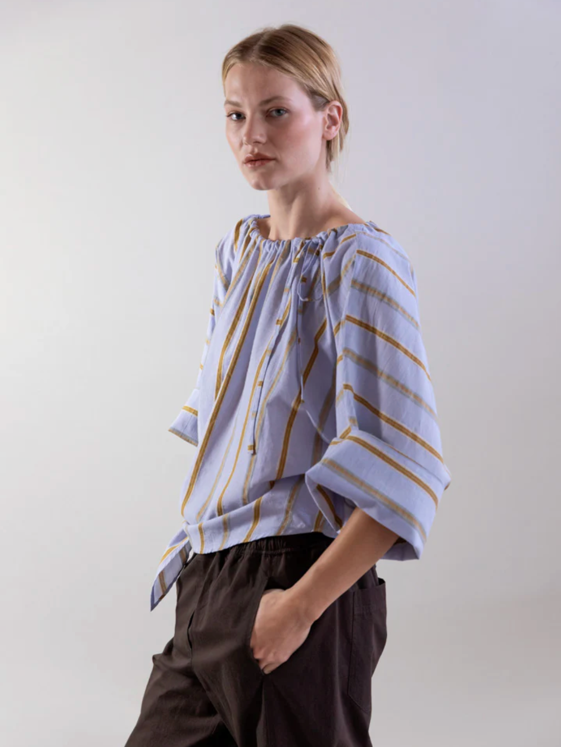 BLOUSY STRIPED SHIRT