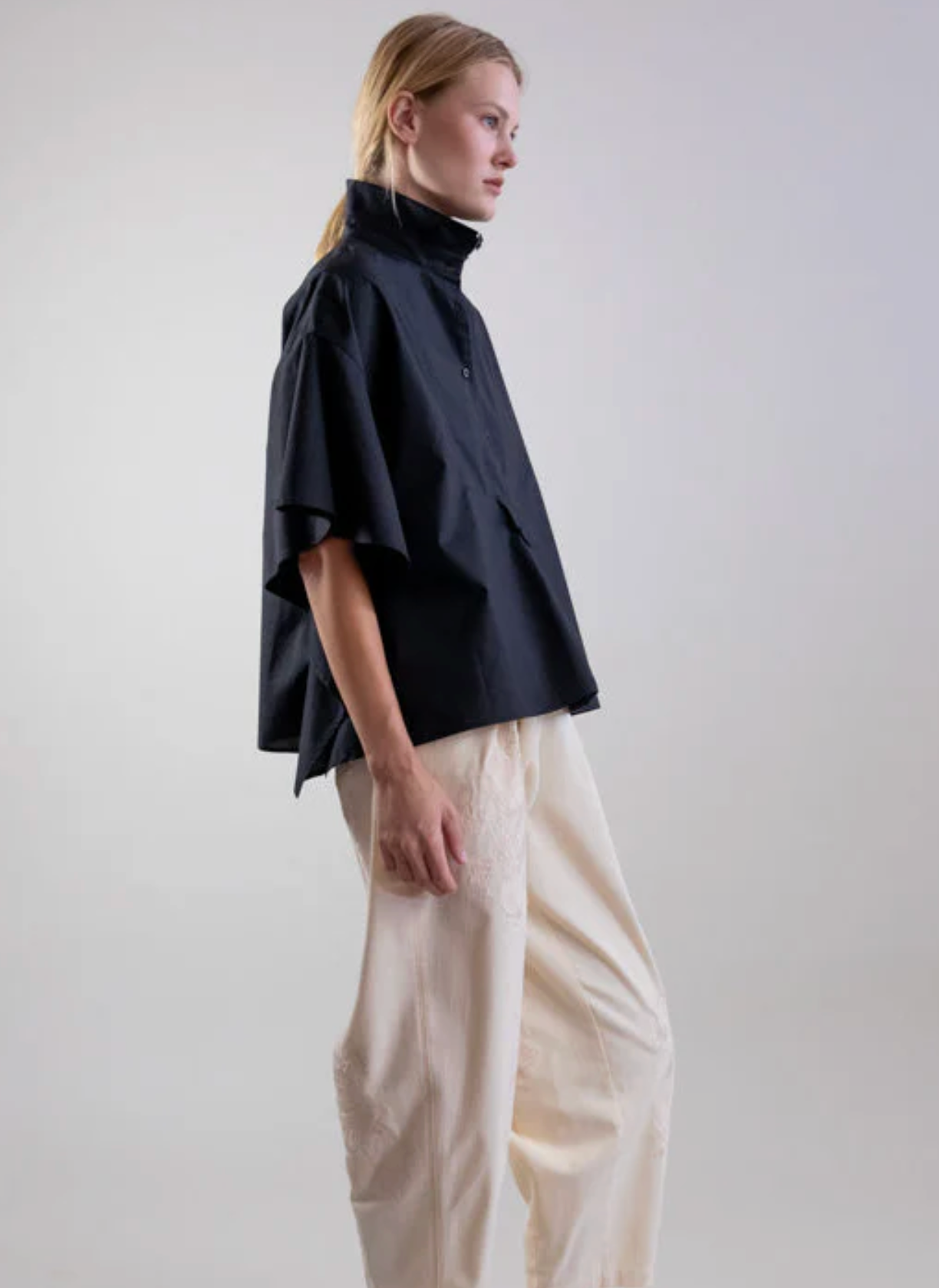 MANDERIN COLLAR SHIRT