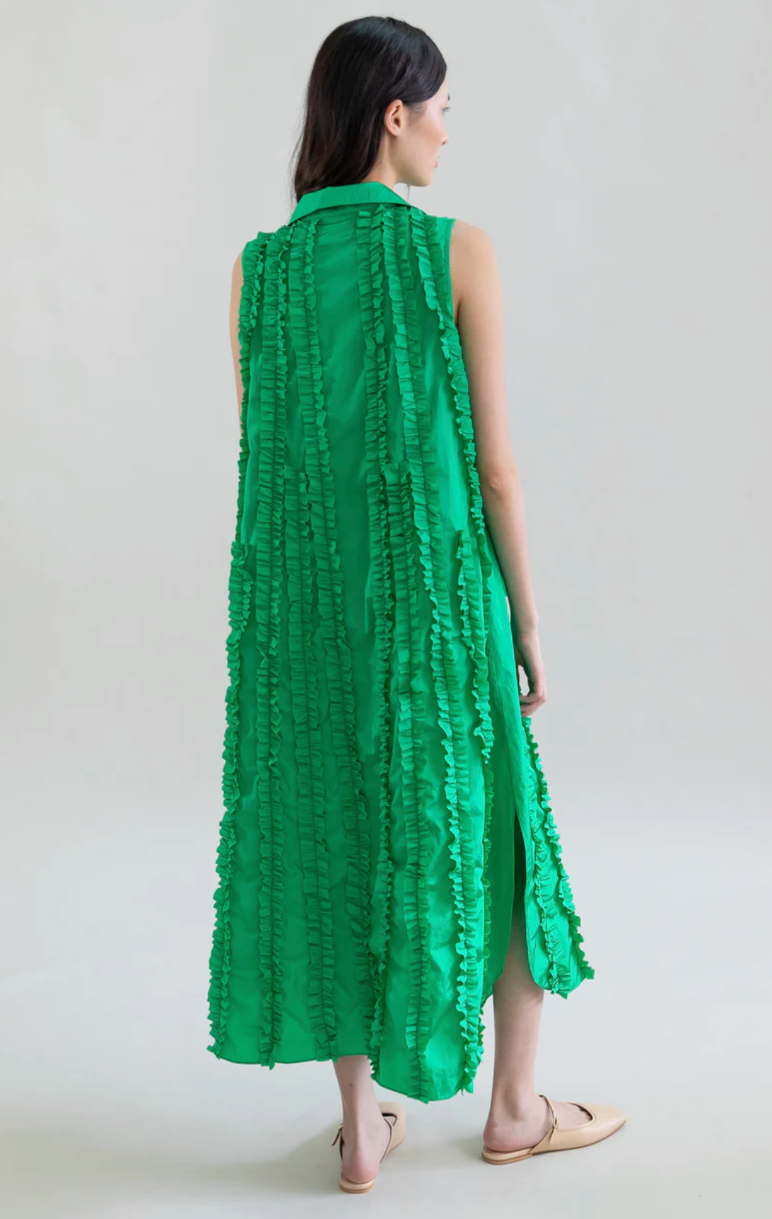 TAFFETA MIDI DRESS