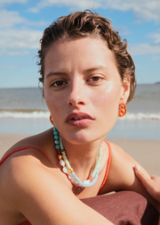 ISOLA STUD EARRINGS IN MELON