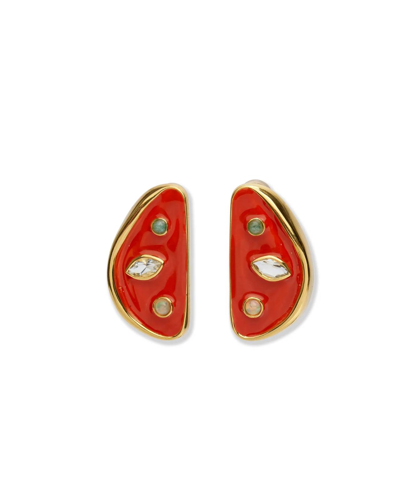 ISOLA STUD EARRINGS IN MELON