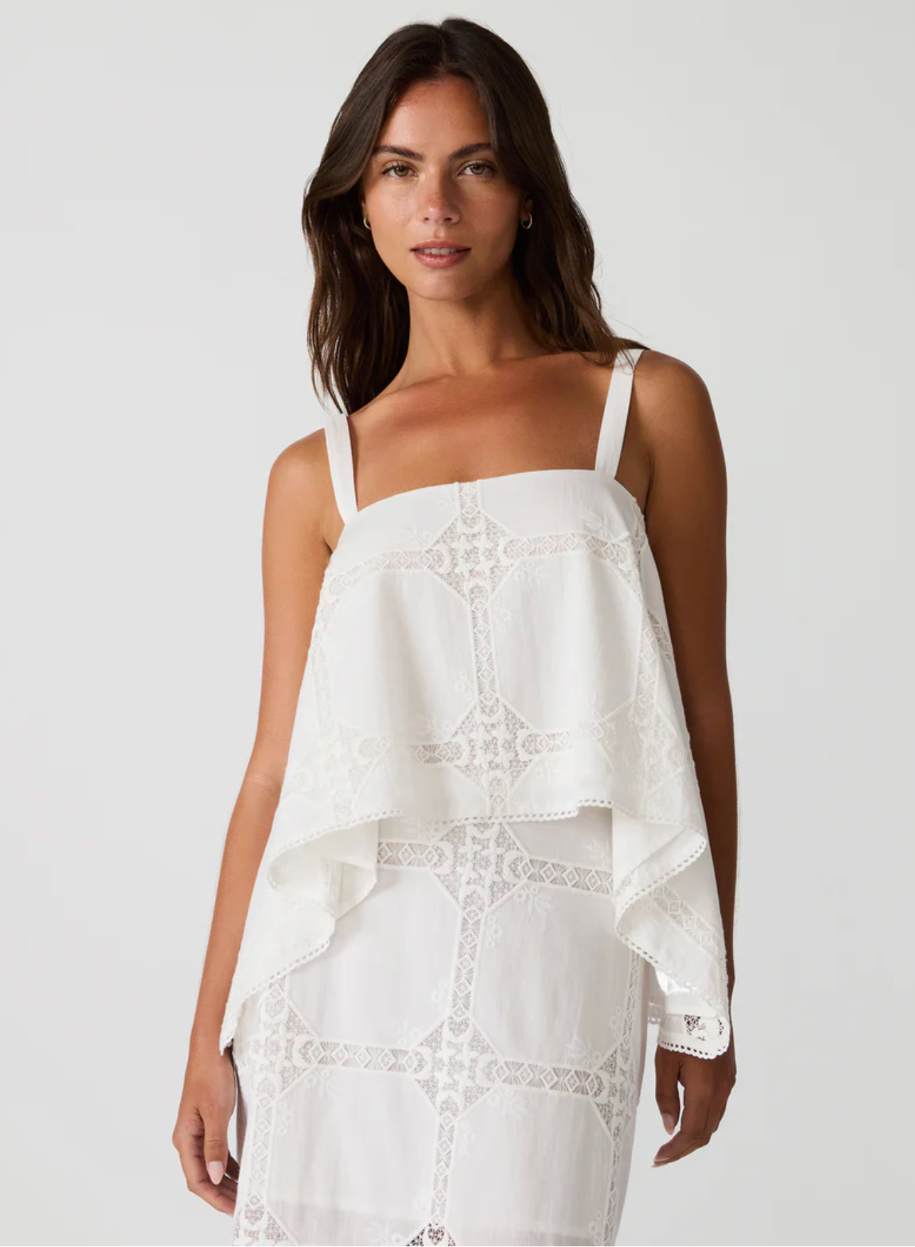 AINSLEE TOP IN EYELET