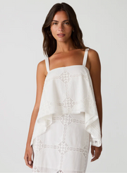 AINSLEE TOP IN EYELET
