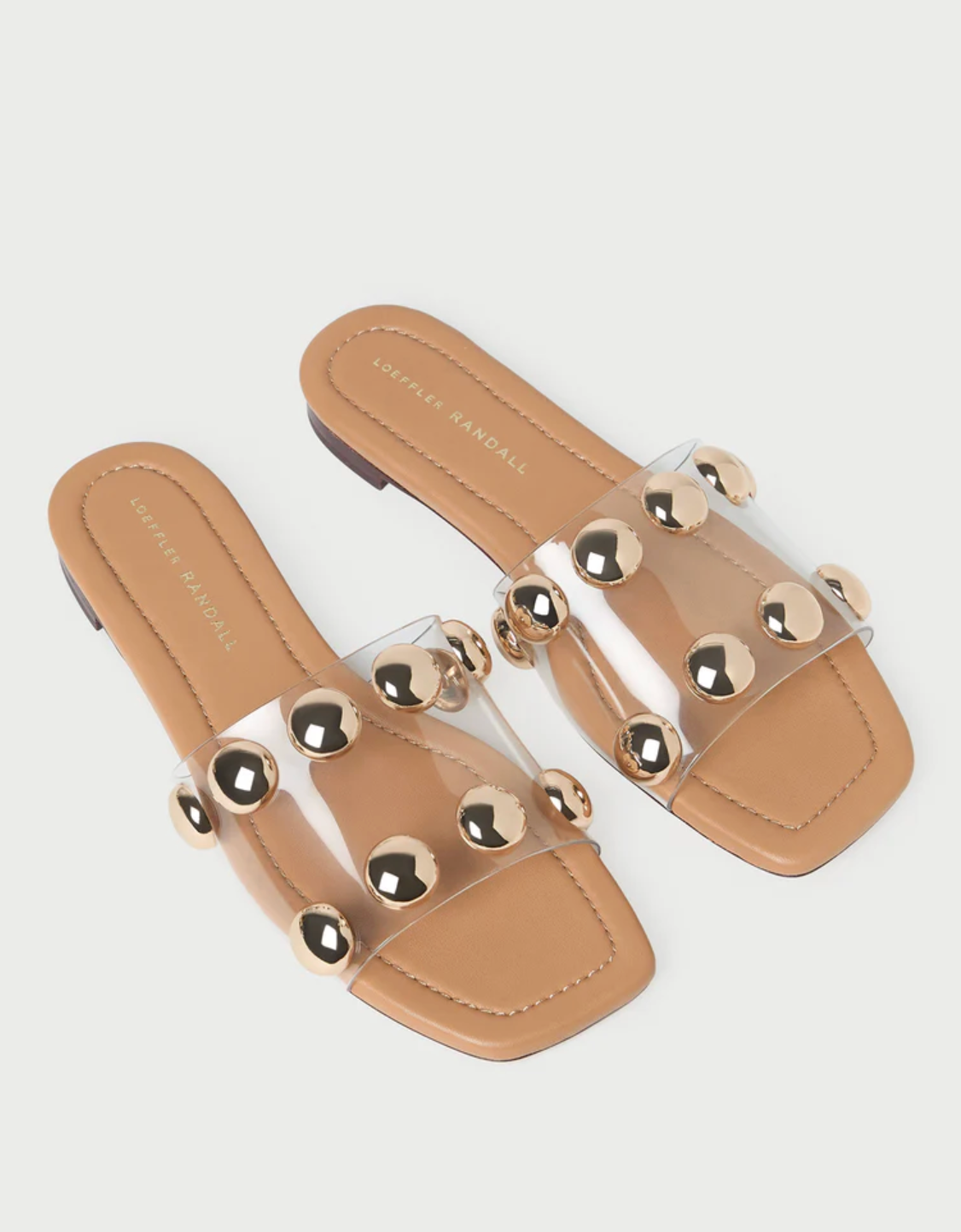 HAYES STUDDED FLAT SANDAL