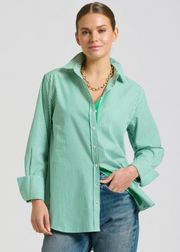 ELODIE TRIM GIRLFRIEND RELAXED SHIRT