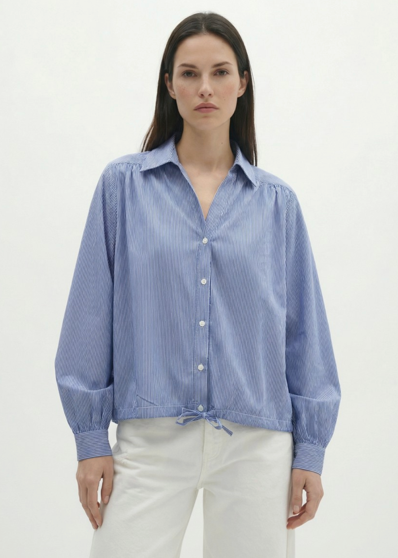 CHEMISE ML LARGE CORDON TAILLE