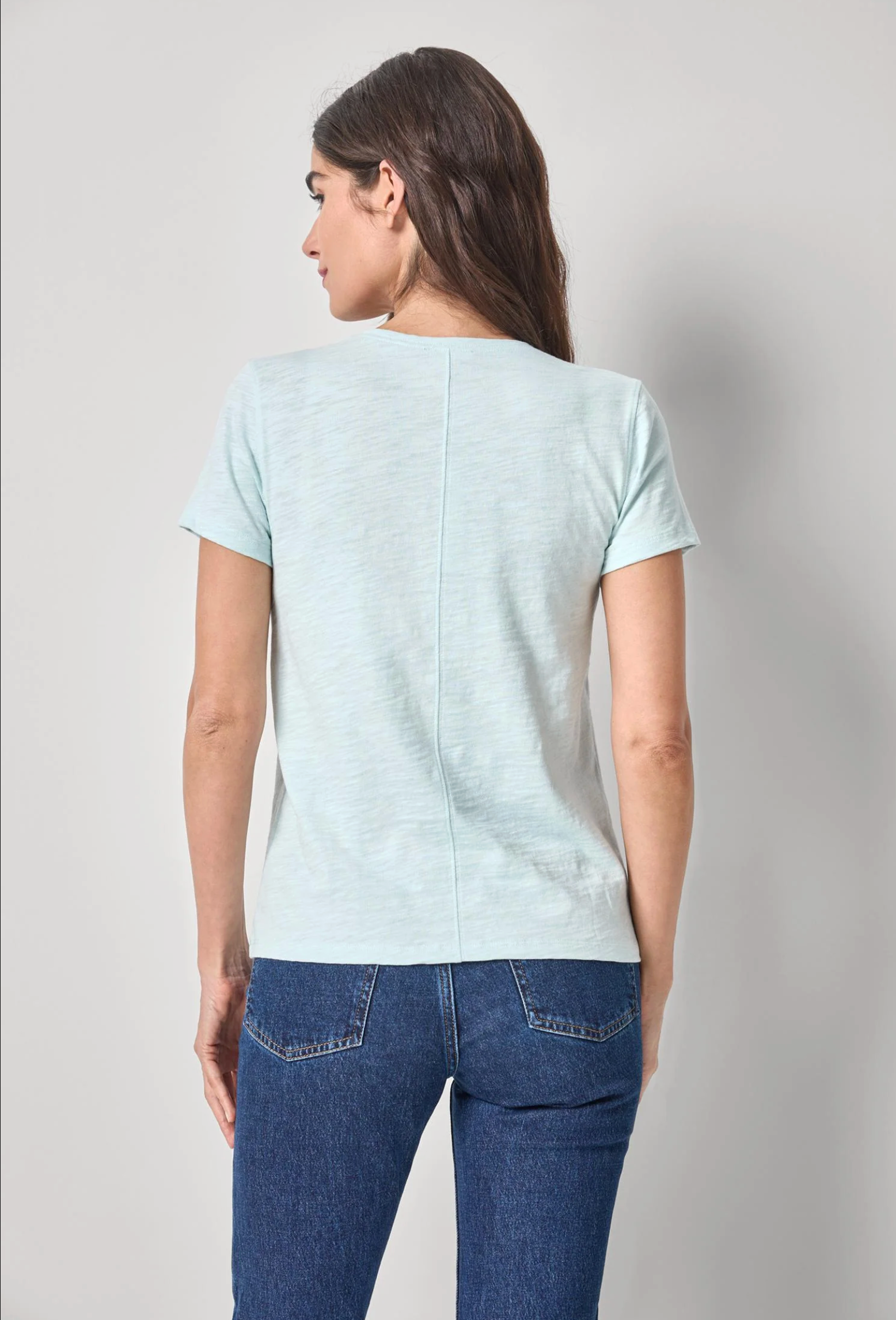 BACK SEAM V-NECK