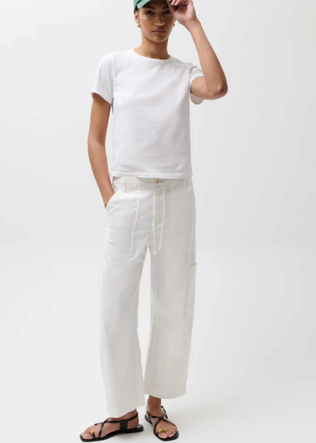 SABRINA CURVED UTILITY PANTS