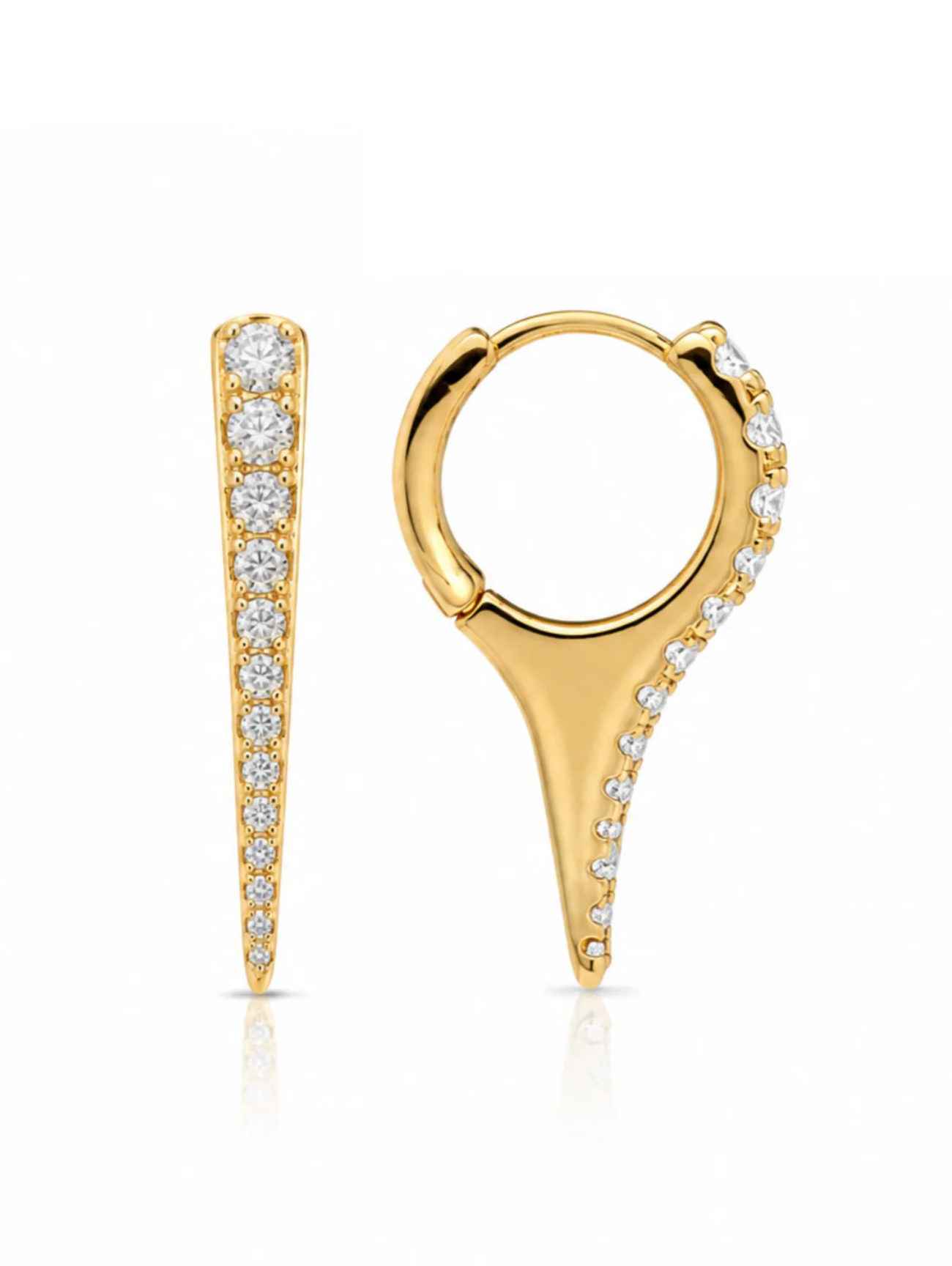 SUMMER SPIKE HUGGIE EARRINGS