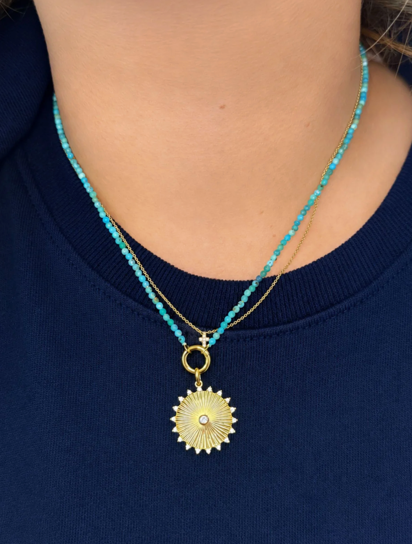 CALLIE CAPRI TURQUOISE NECKLACE