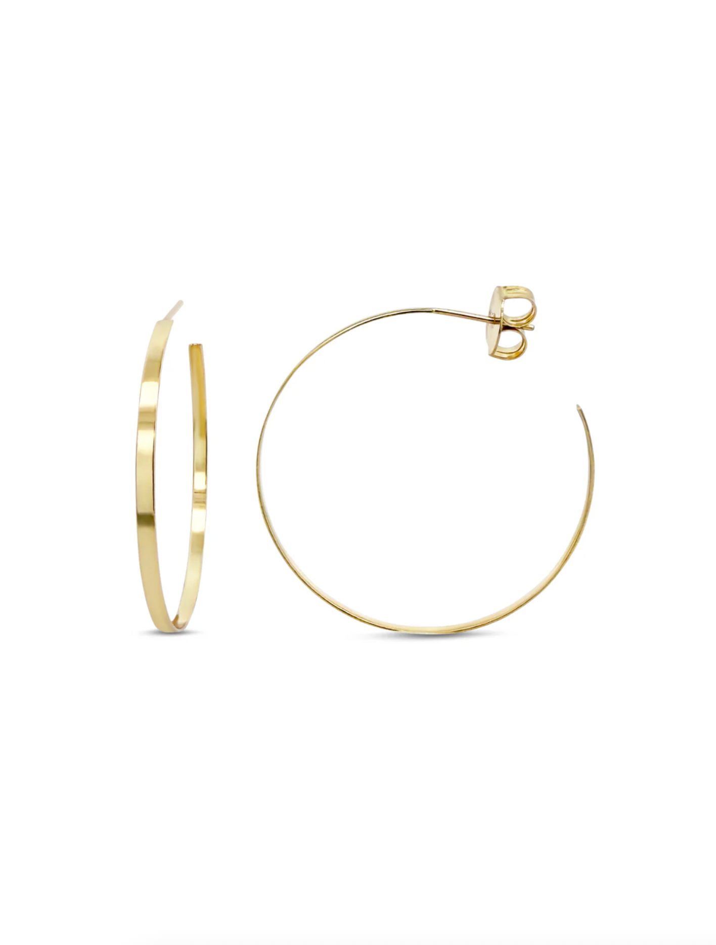 FINLEY FLAT HOOP EARRINGS