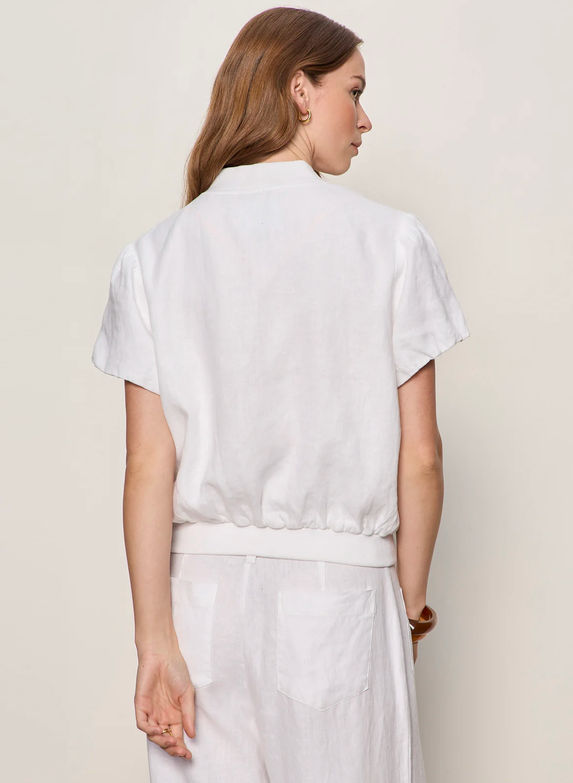 EVERLY LINEN BOMBER