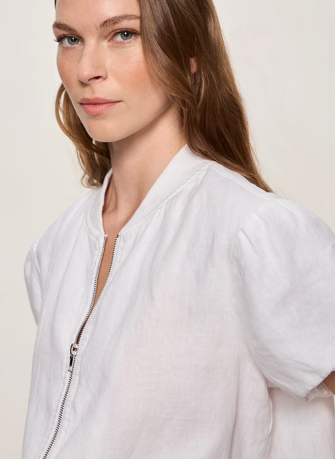 EVERLY LINEN BOMBER