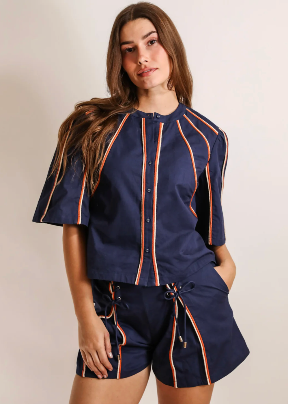 SOLSTICE BUTTON DOWN TOP