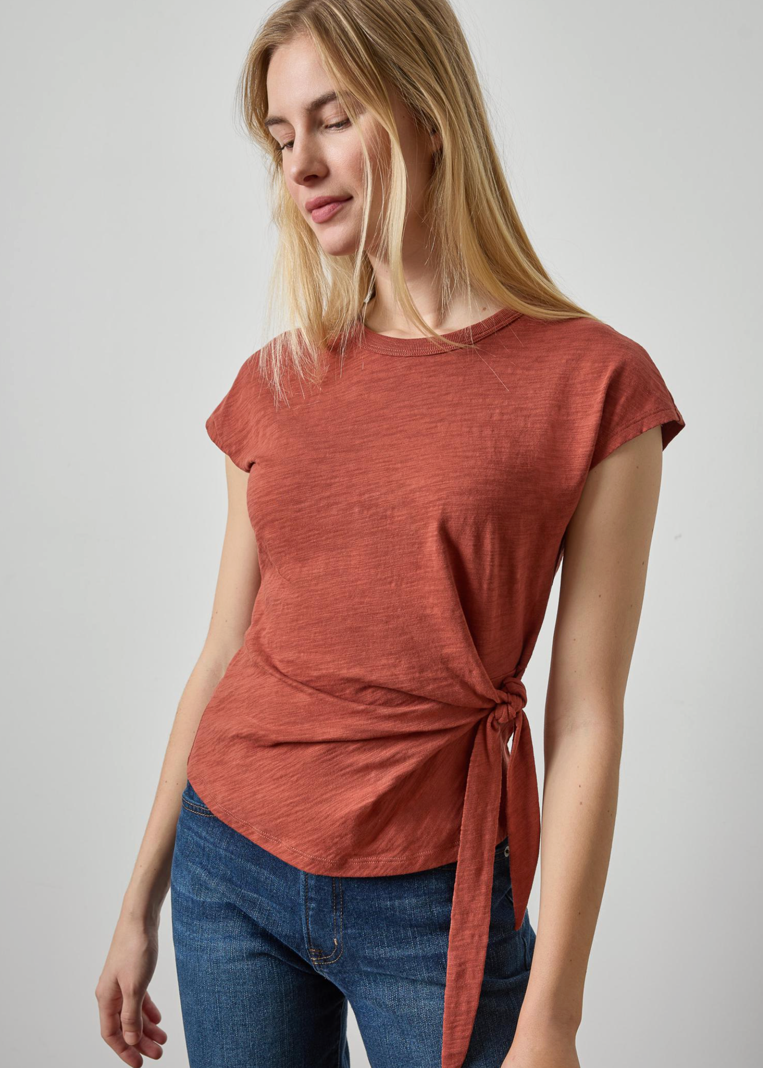 TIE FRONT TEE