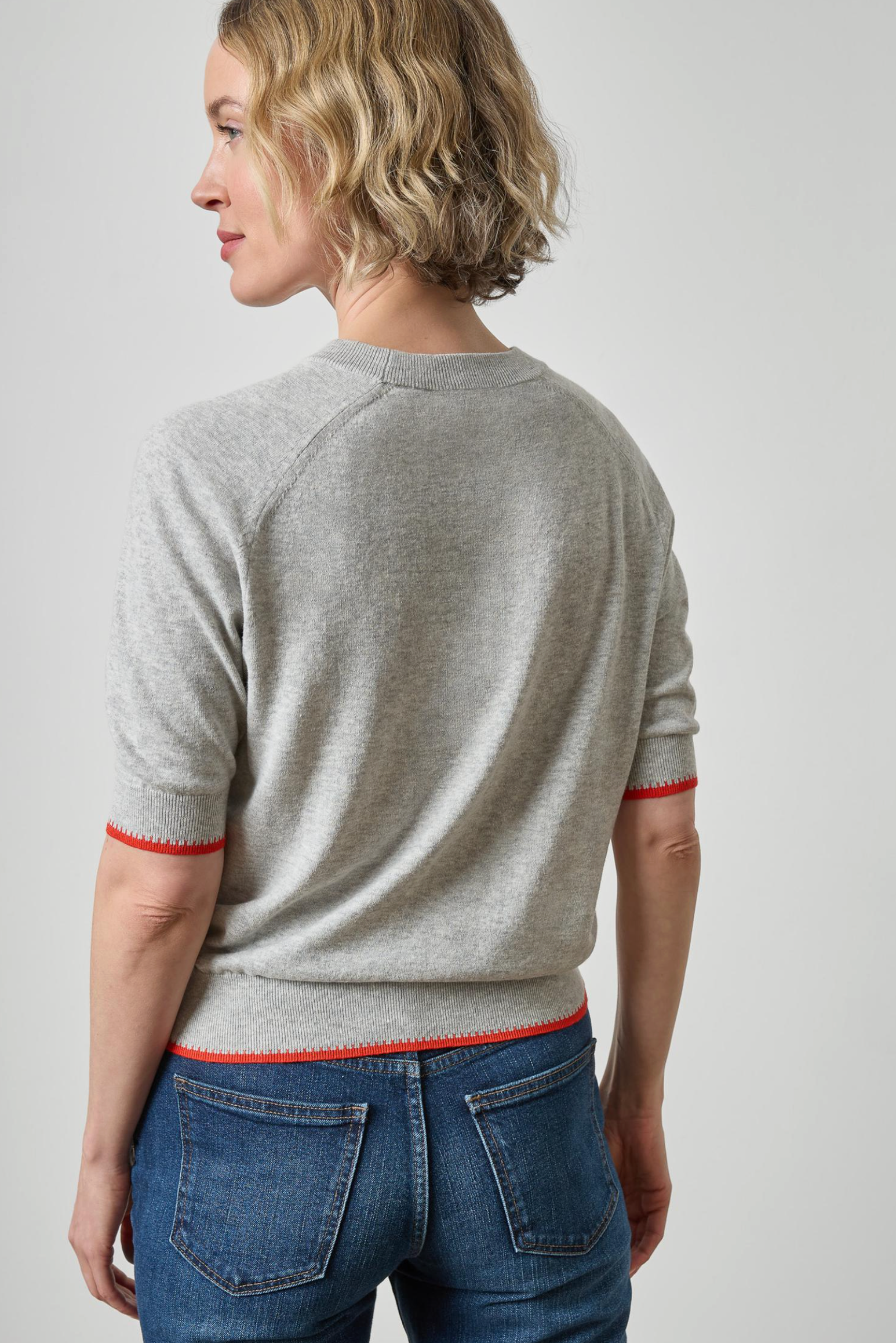 CREWNECK SADDLE SLEEVE SWEATER