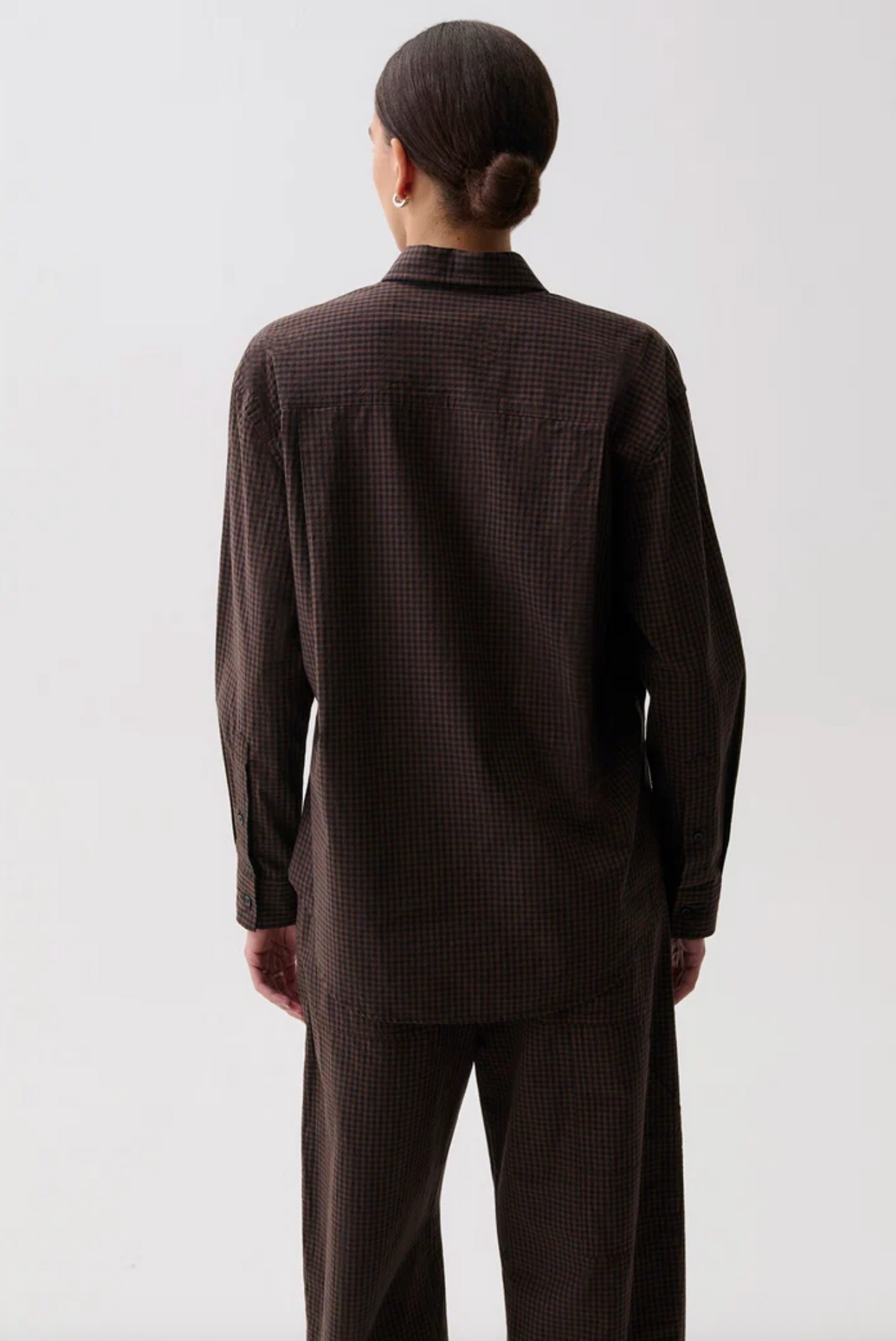 MILA L/S BUTTON DOWN WRAP TOP