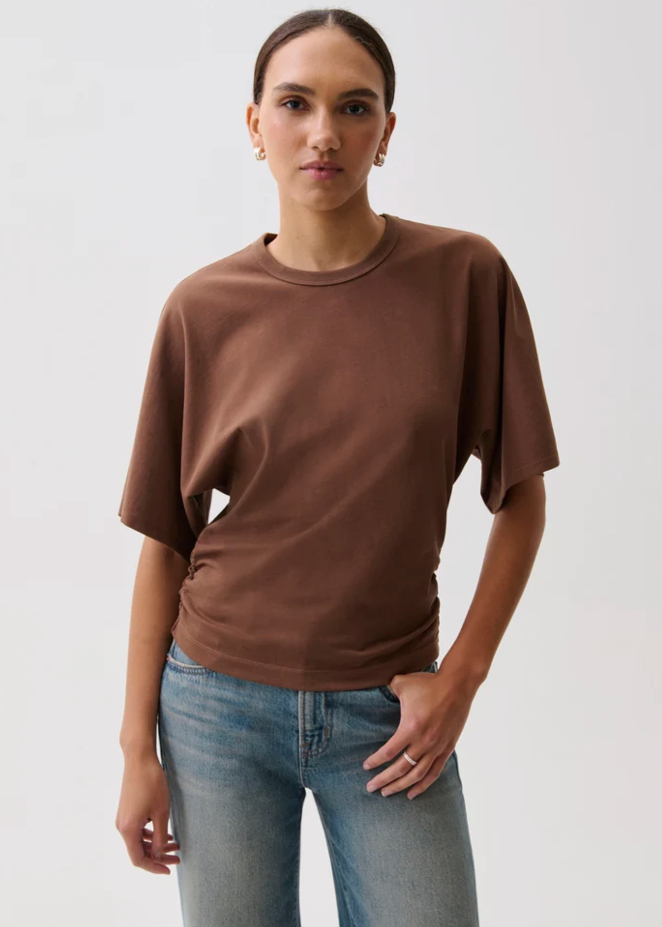 VERONICA KIMONO SLEEVE FITTED TEE