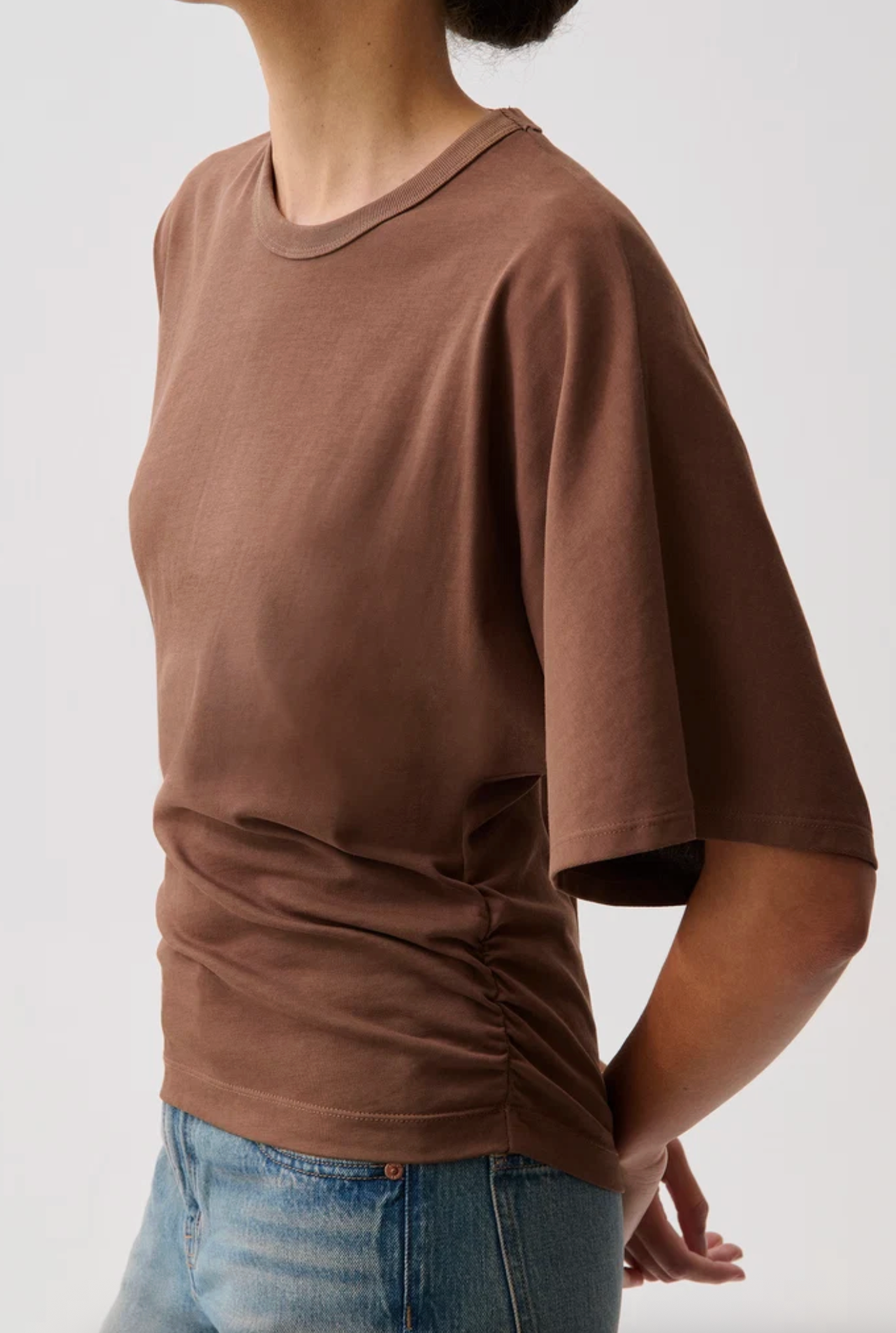 VERONICA KIMONO SLEEVE FITTED TEE