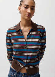 LYVIA L/S MERINO POLO CARDIGAN