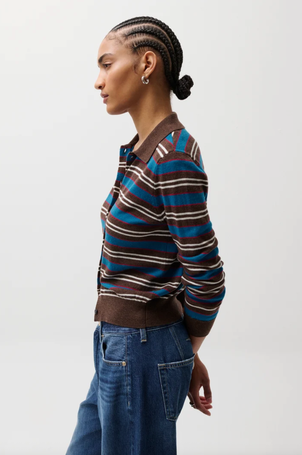 LYVIA L/S MERINO POLO CARDIGAN