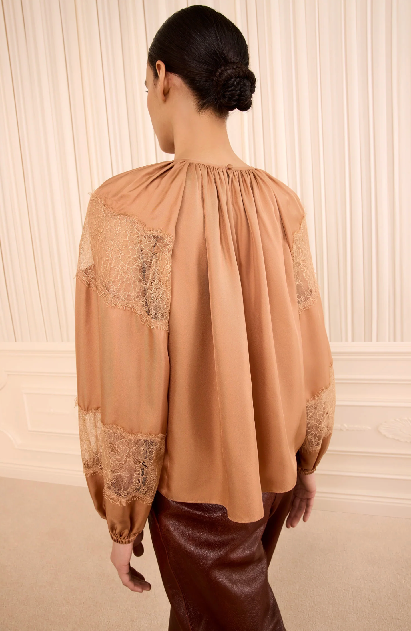 BESS L/S SILK BLOUSE