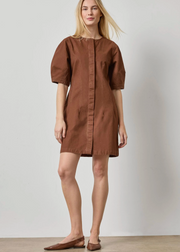 WASHED TWILL FULL SLEEVE SHIRT DRESS