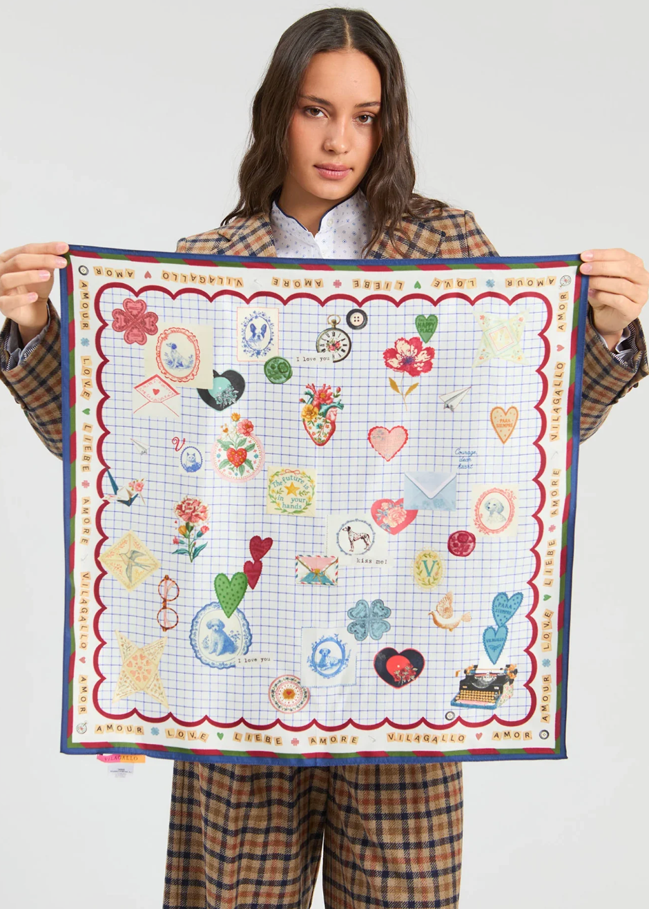 LOVE SILK SCARF