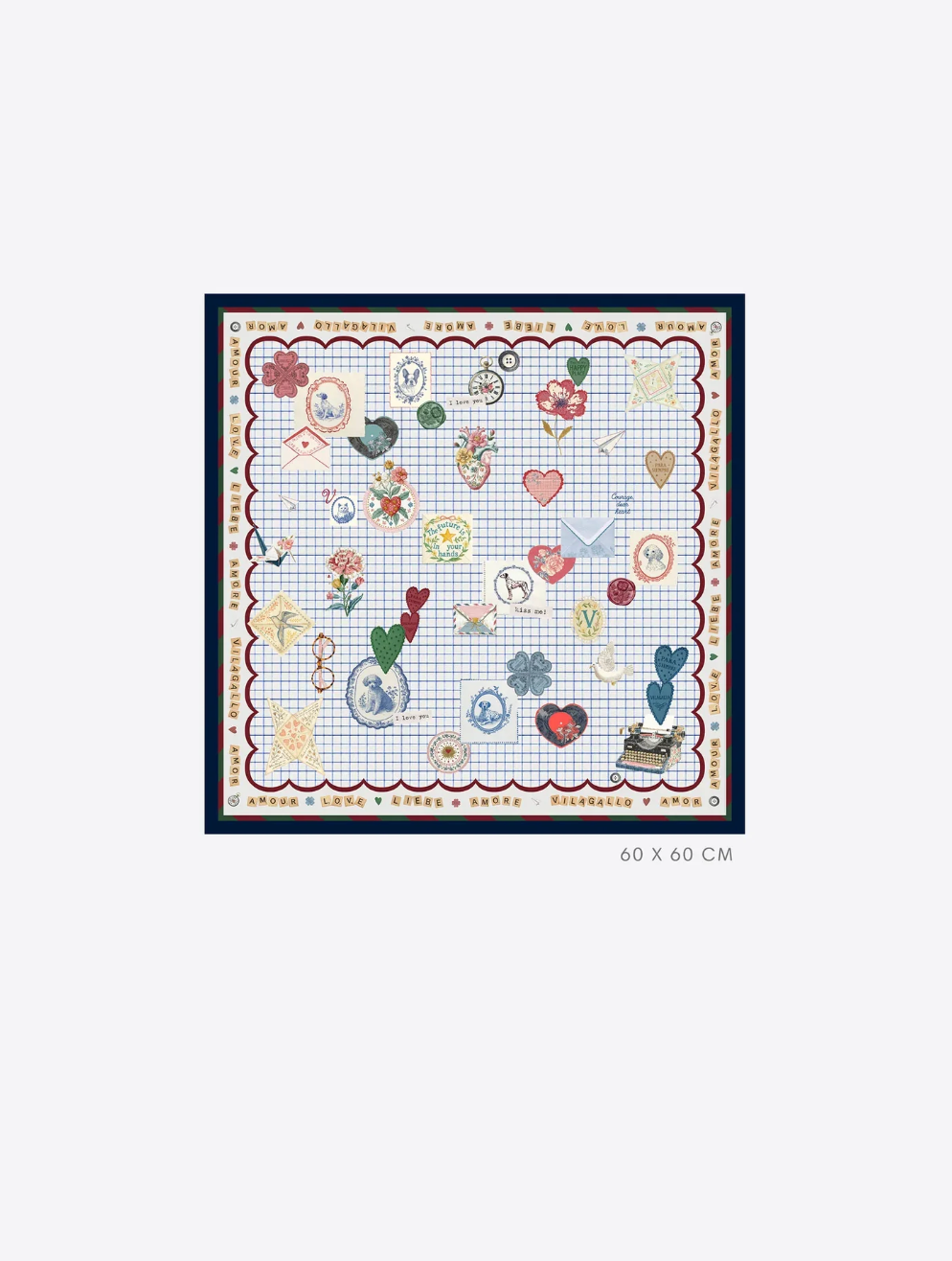 LOVE SILK SCARF