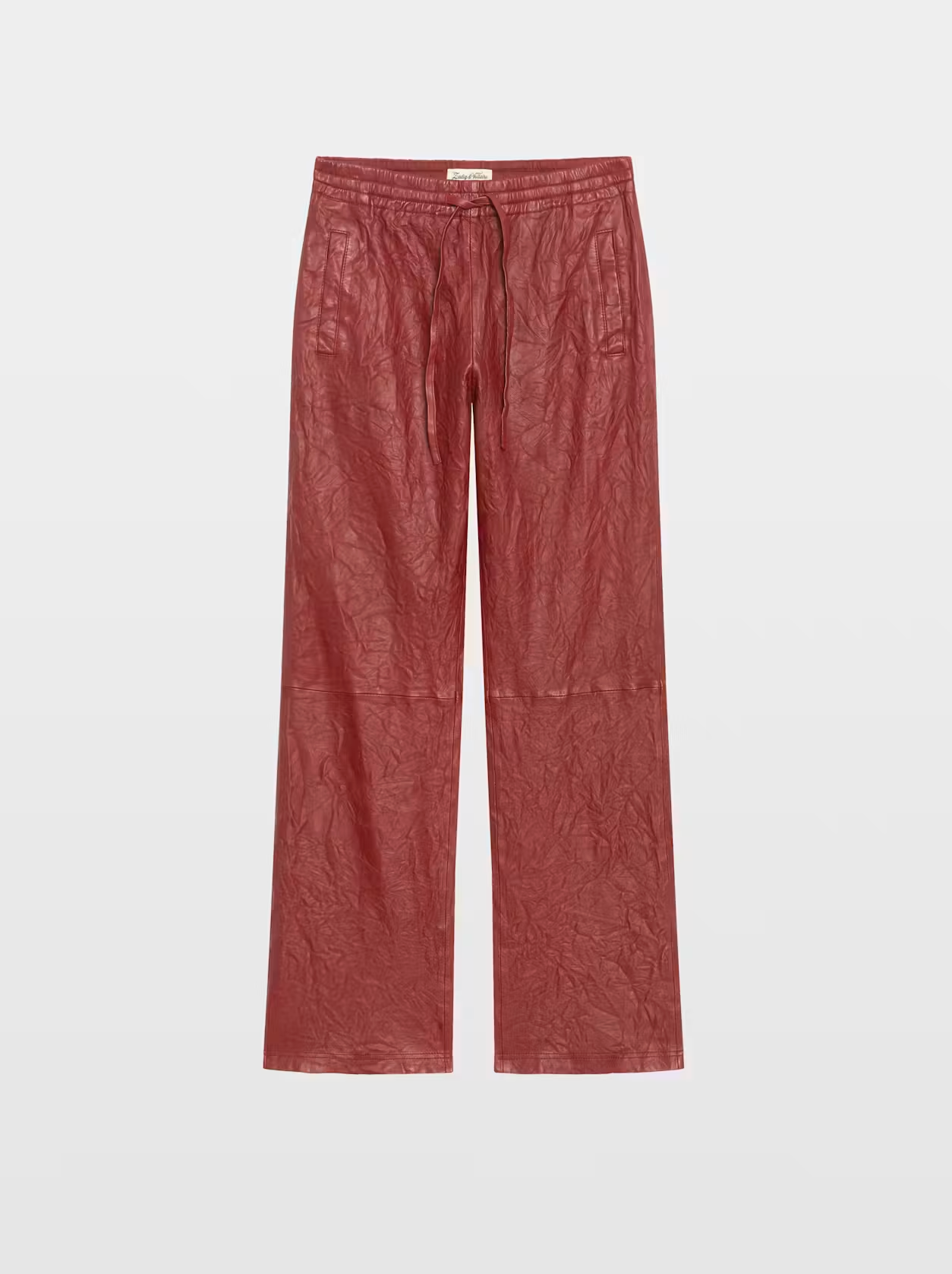 POCHA CUIR FROISSE PANTS
