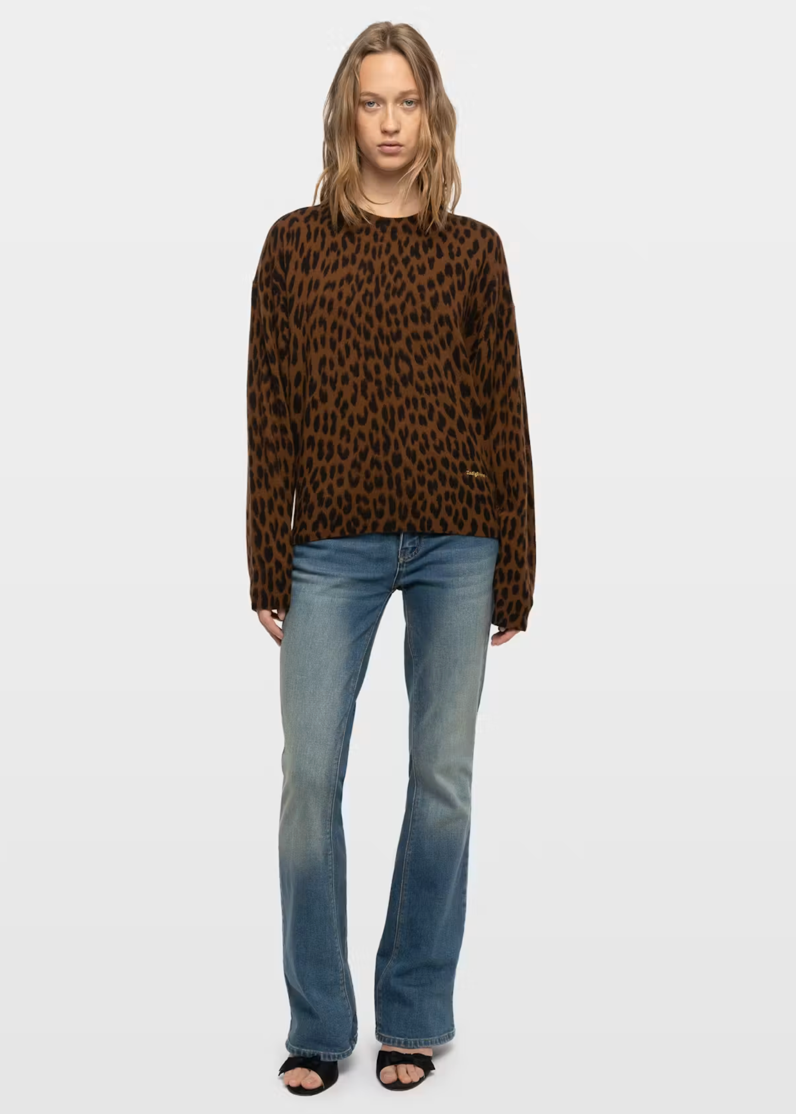 SOULO LC LEOPARD SWEATER
