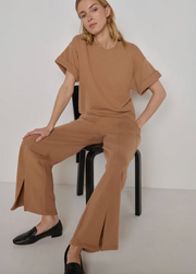 LINCOLN FRONT SLIT KNIT PANT