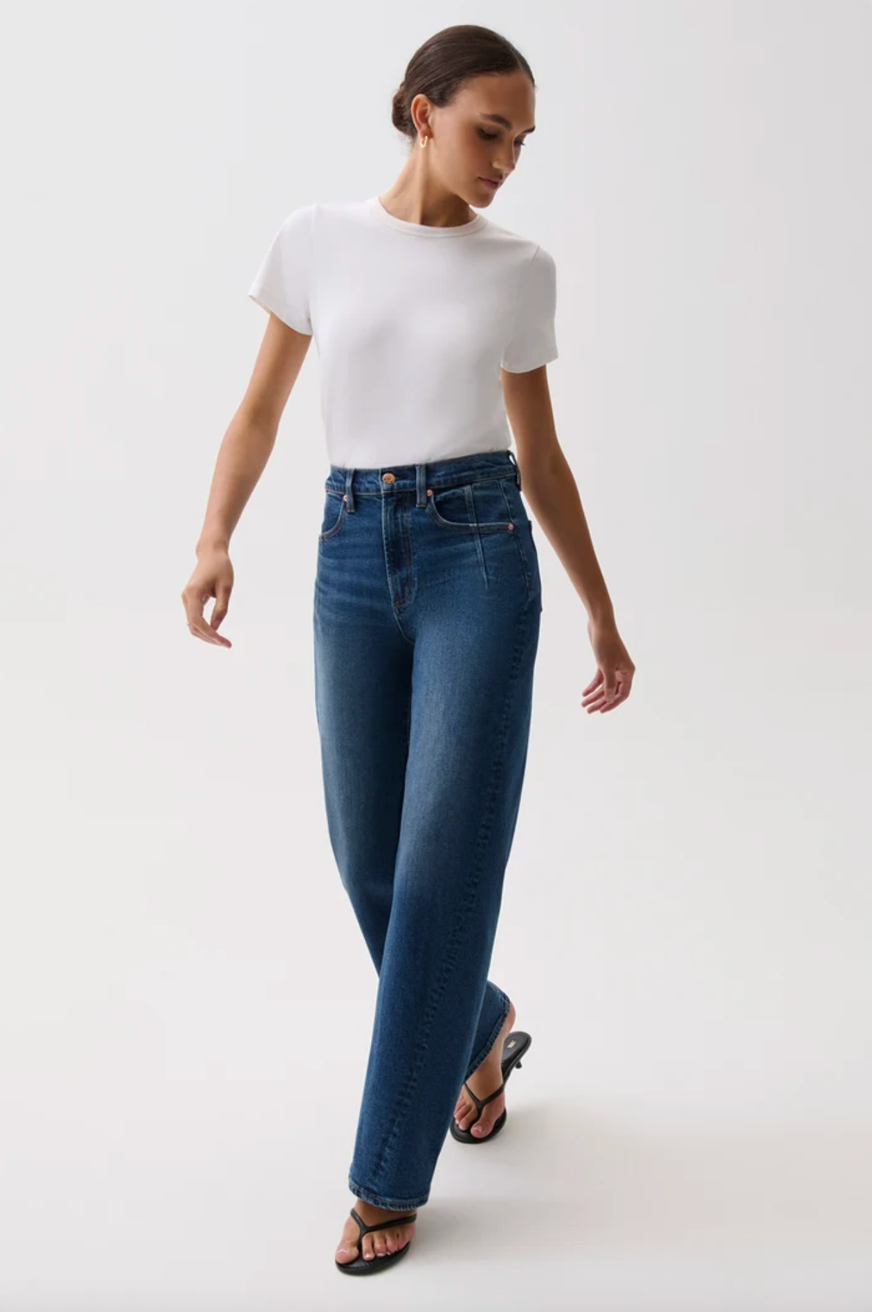 KYRA HI RISE BOWED WIDE LEG