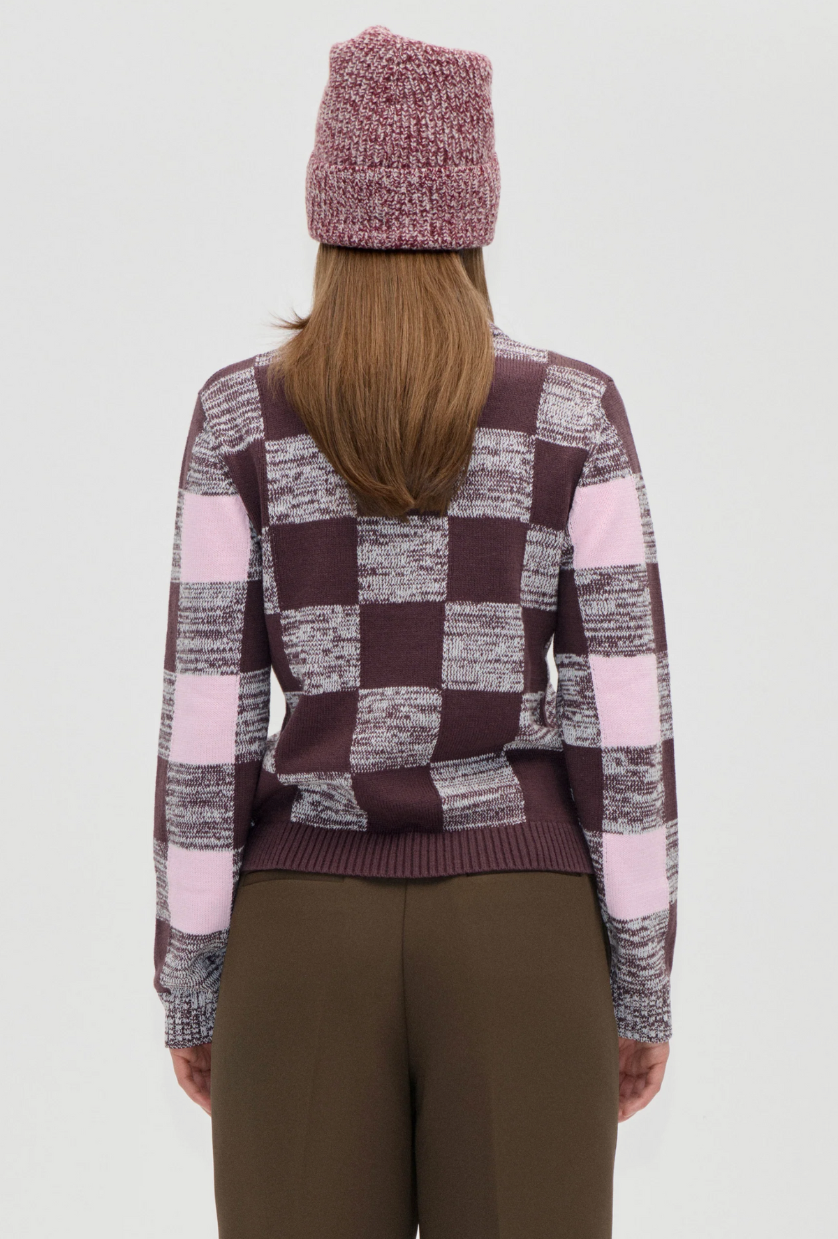 MIX STRIPE POLO COLLAR SWEATER
