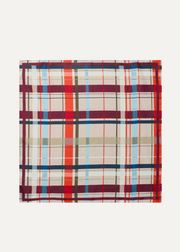 SMALL SCARF SCARLET GRID