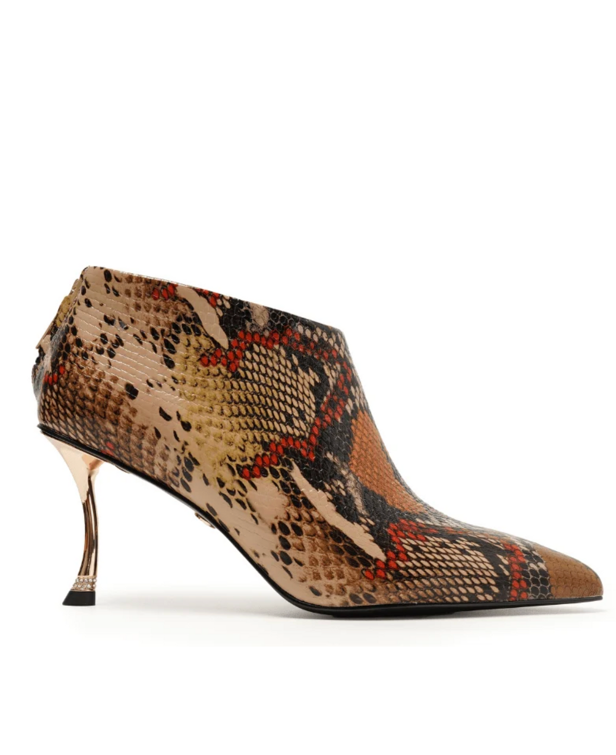 EDNA SNAKE LEATHER BOOTIE
