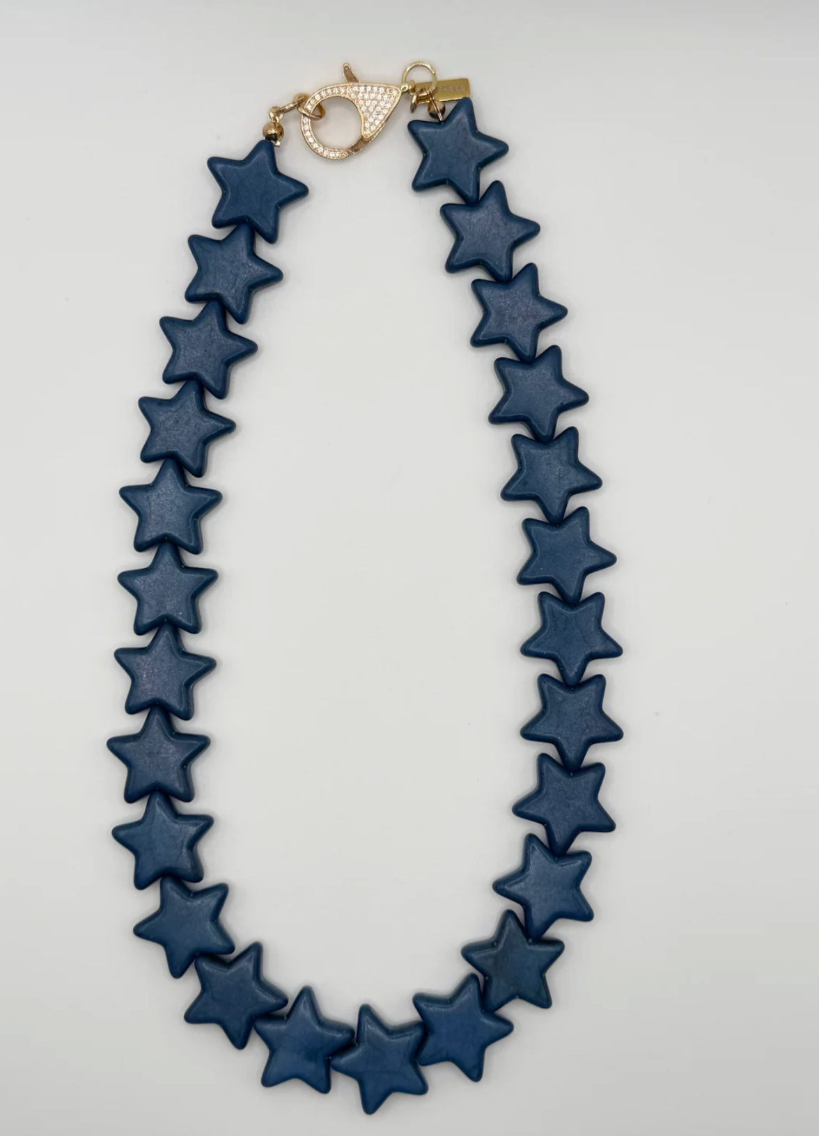 STAR NECKLACE LARGE NAVY