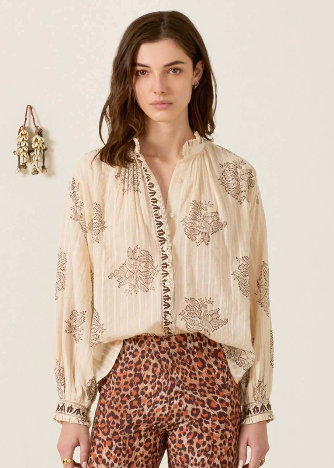 POET GRAPEVINE STRIPE BLOUSE