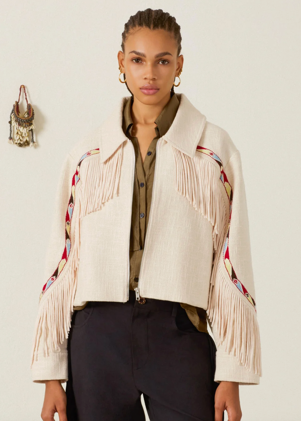 COURT PRAIRIE FRINGE JACKET