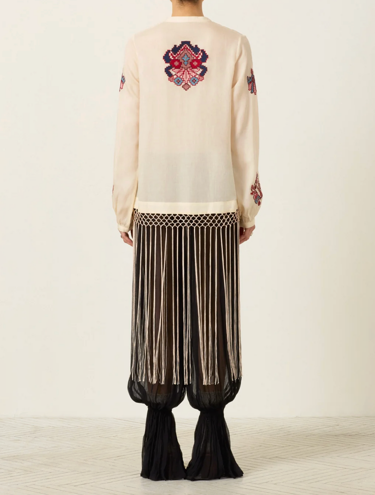 RUNE KILIM STONE FRINGE TOP