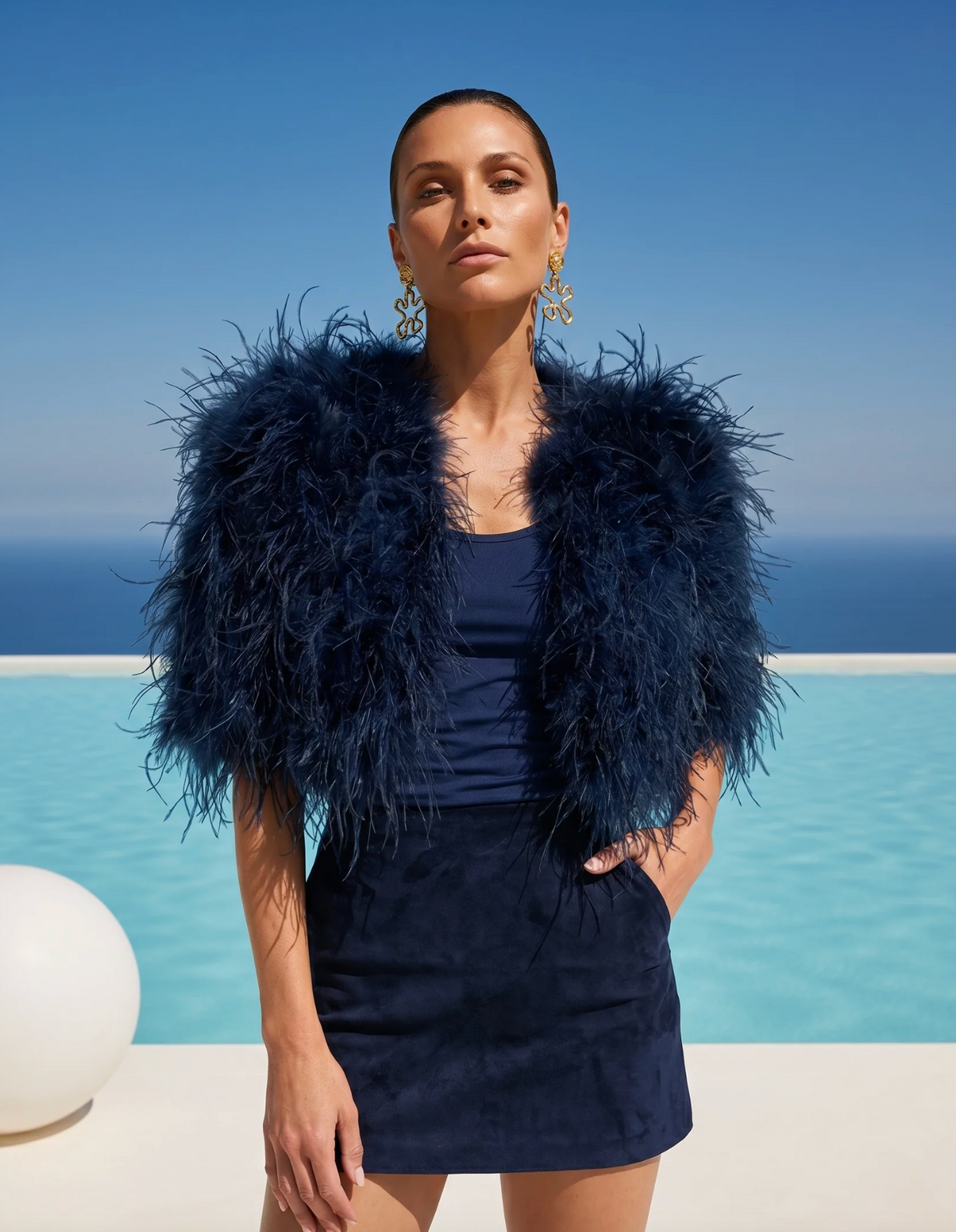 OBSESSION FEATHER CAPE
