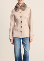 SEVERINE DICKEY COAT W/COLLAR