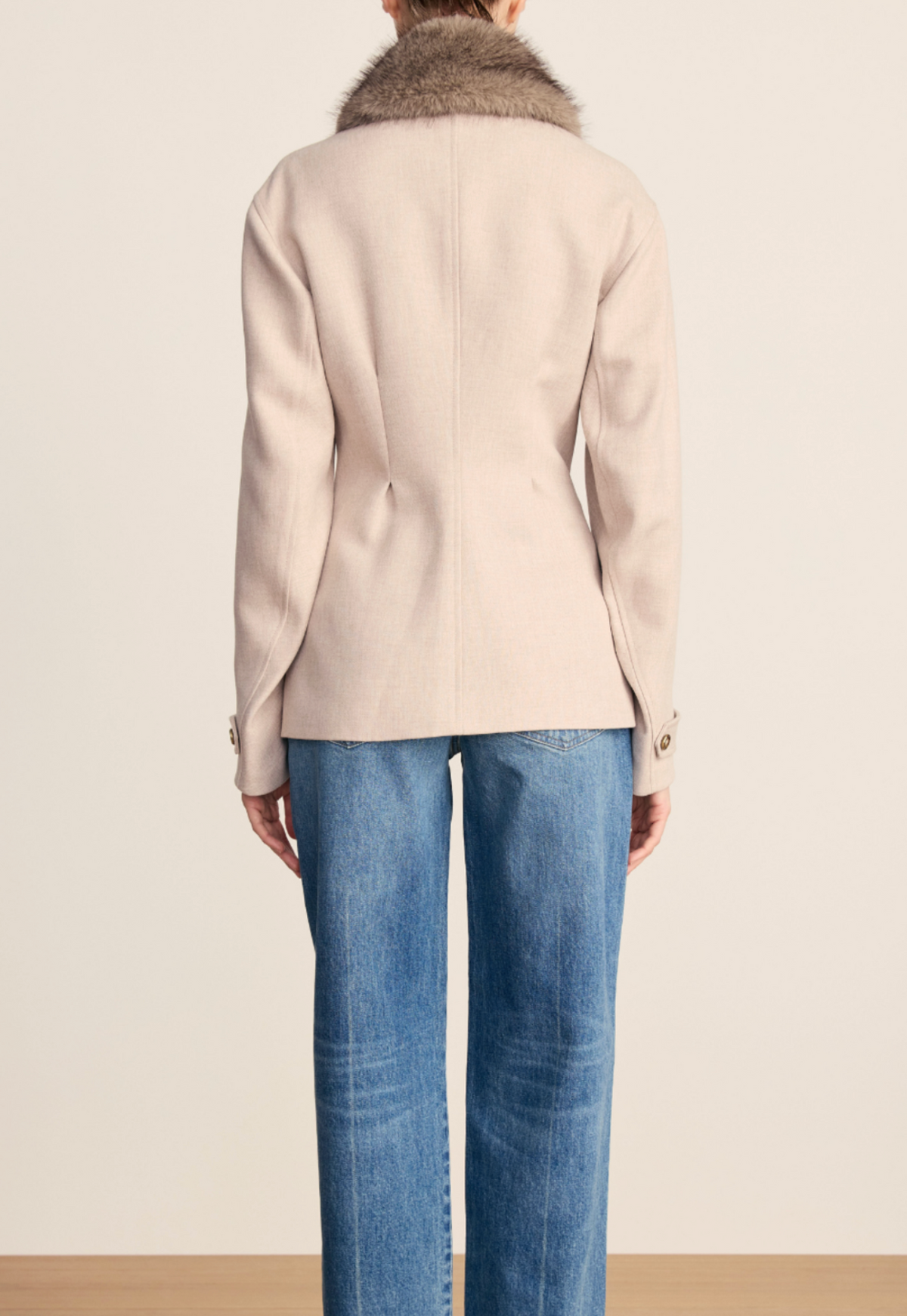 SEVERINE DICKEY COAT W/COLLAR