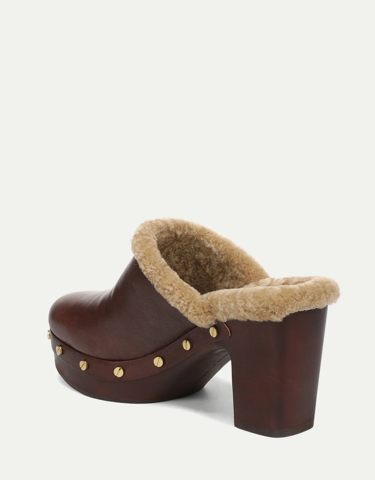 LARKEN SHEARLING PLATFORM CLOG
