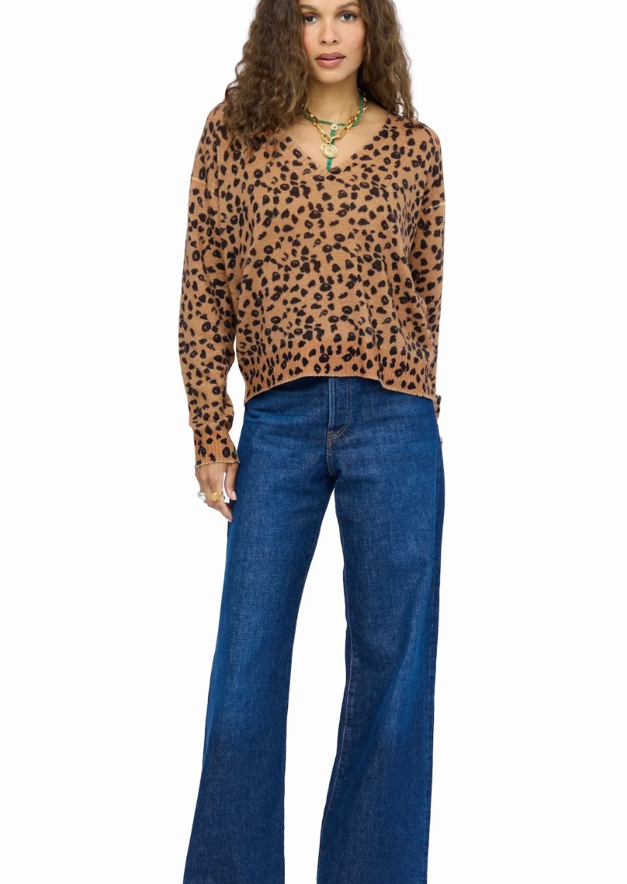 FRENCHIE FEATHERWEIGHT CASHMERE NOMAD SWEATER