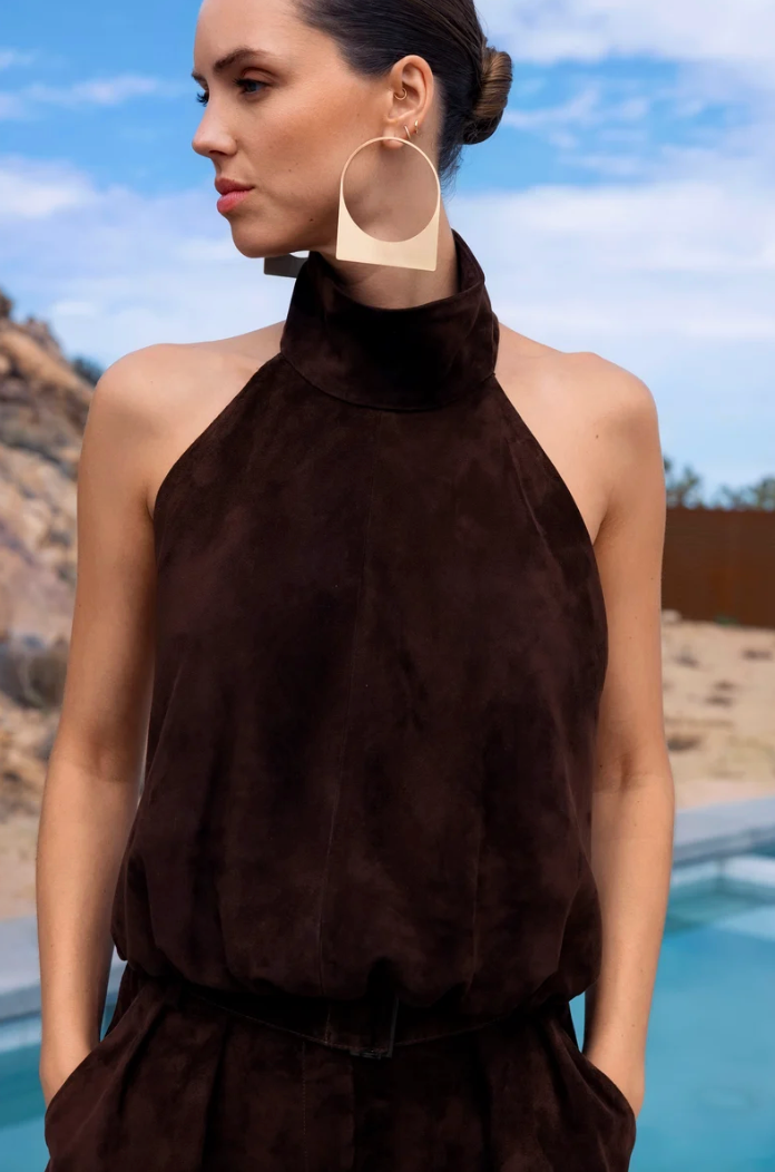 GOAT SUEDE LEATHER SHIRT