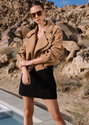 FEMME NOIR SUEDE JACKET